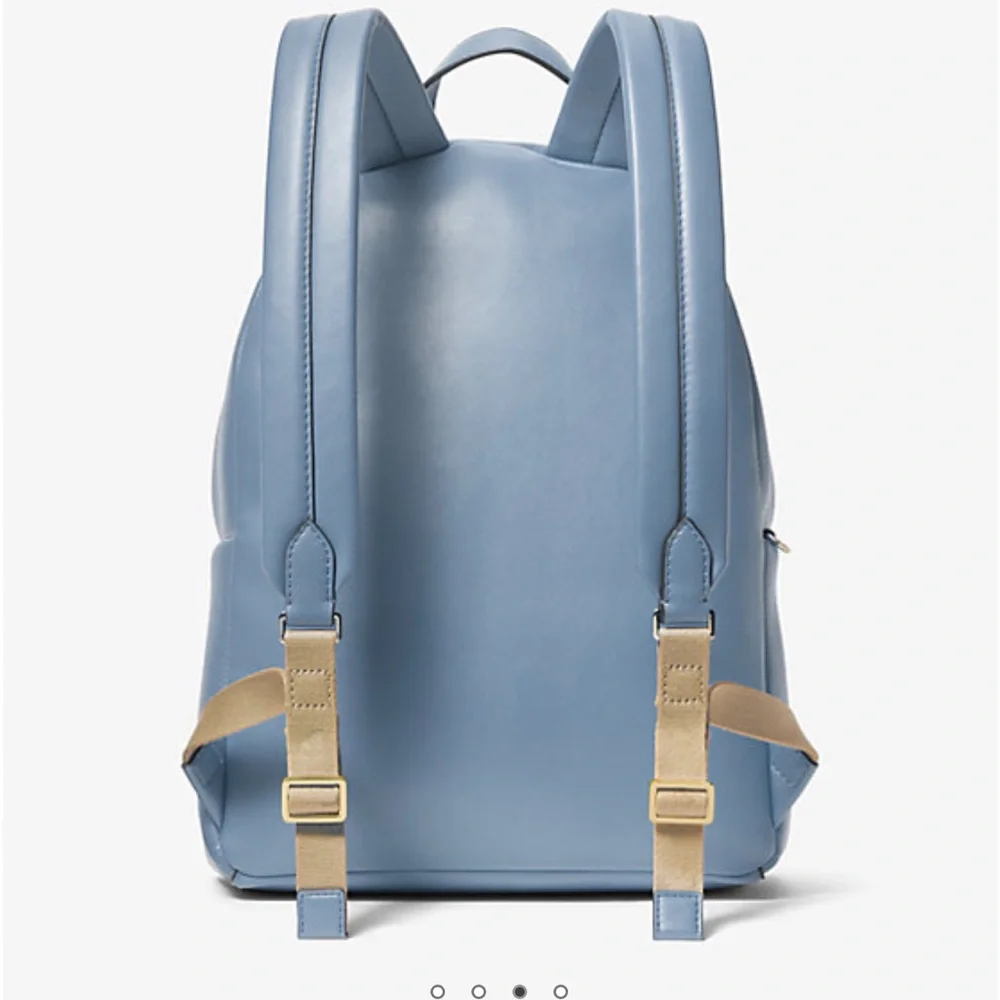 MICHAEL KORS  Maisie Medium Pebbled Leather 2-in-1 Backpack Denim  NWT - Picture 10 of 16